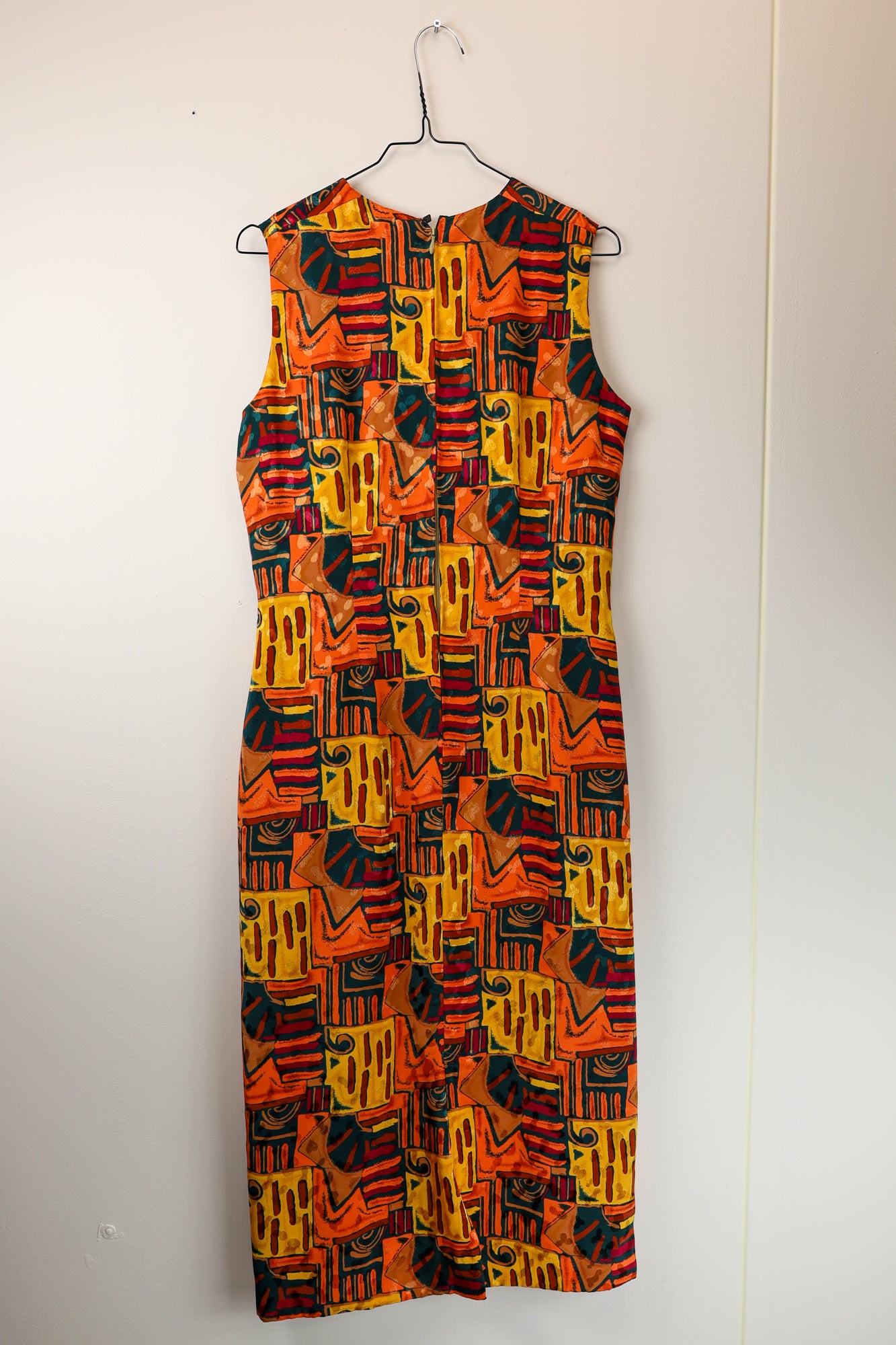 quenn all over print dress - S