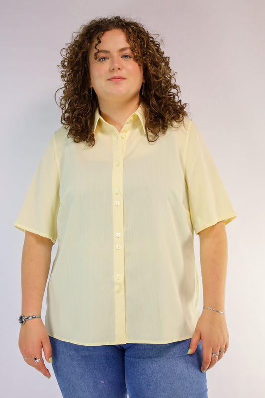 halina yellow blouse - XL