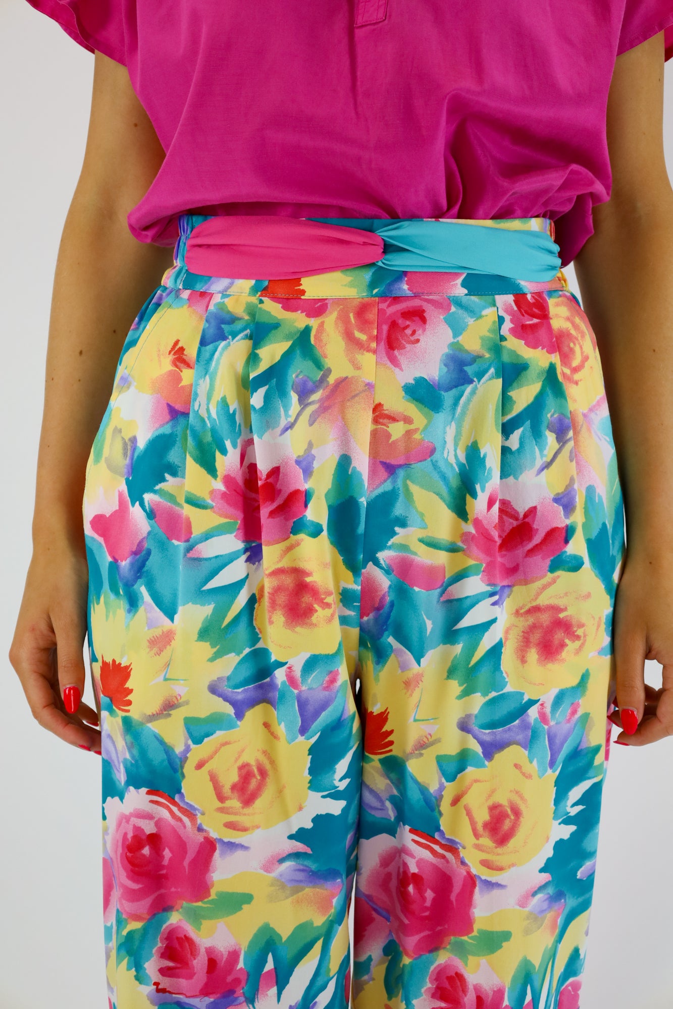 qianna flower pants - S