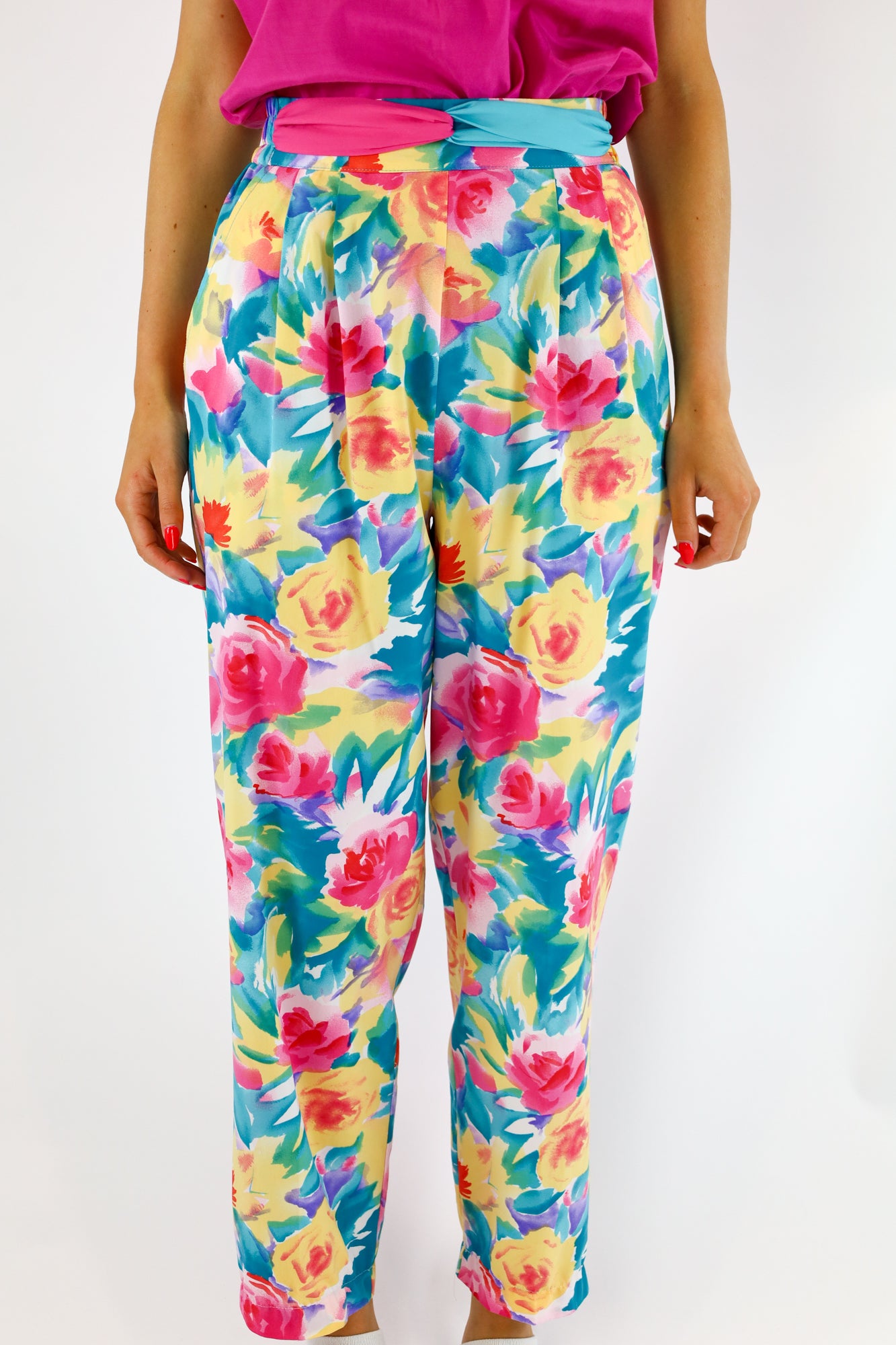 qianna flower pants - S