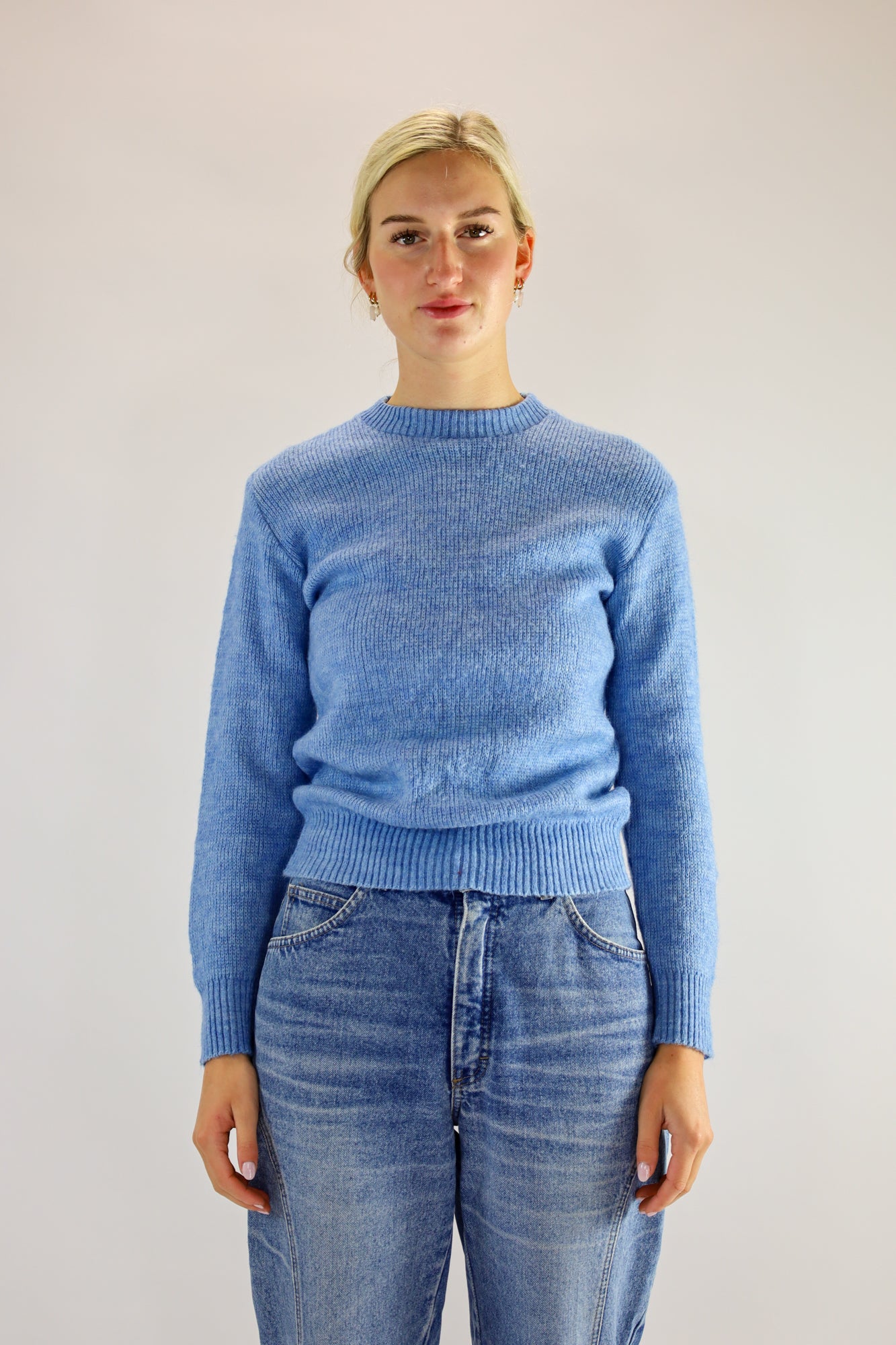 tami baby blue knit - S