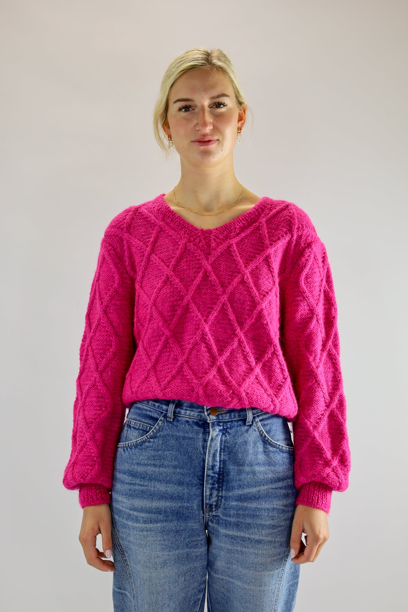 teja pink knit  - M