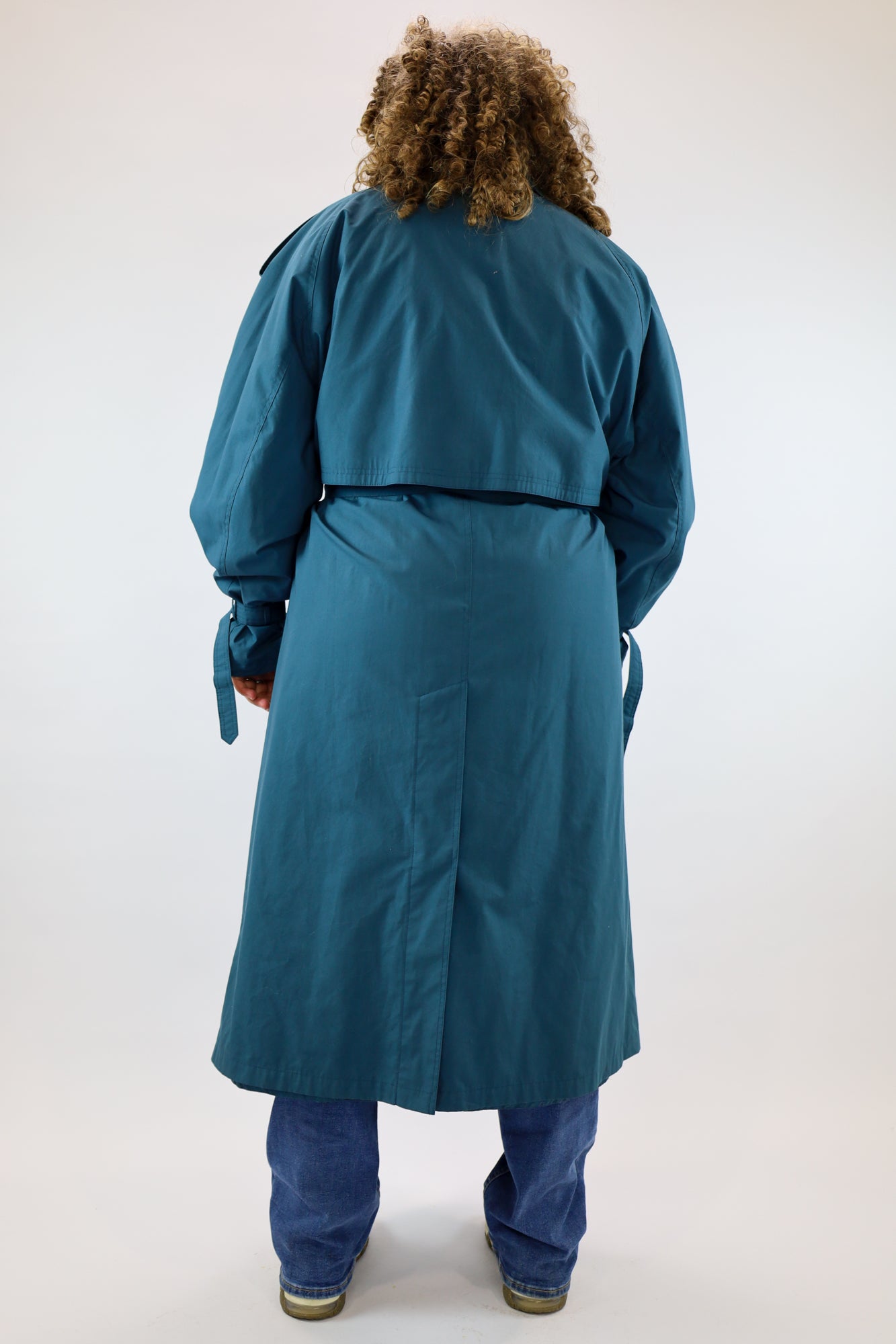 wian emerald green trenchcoat - XXL
