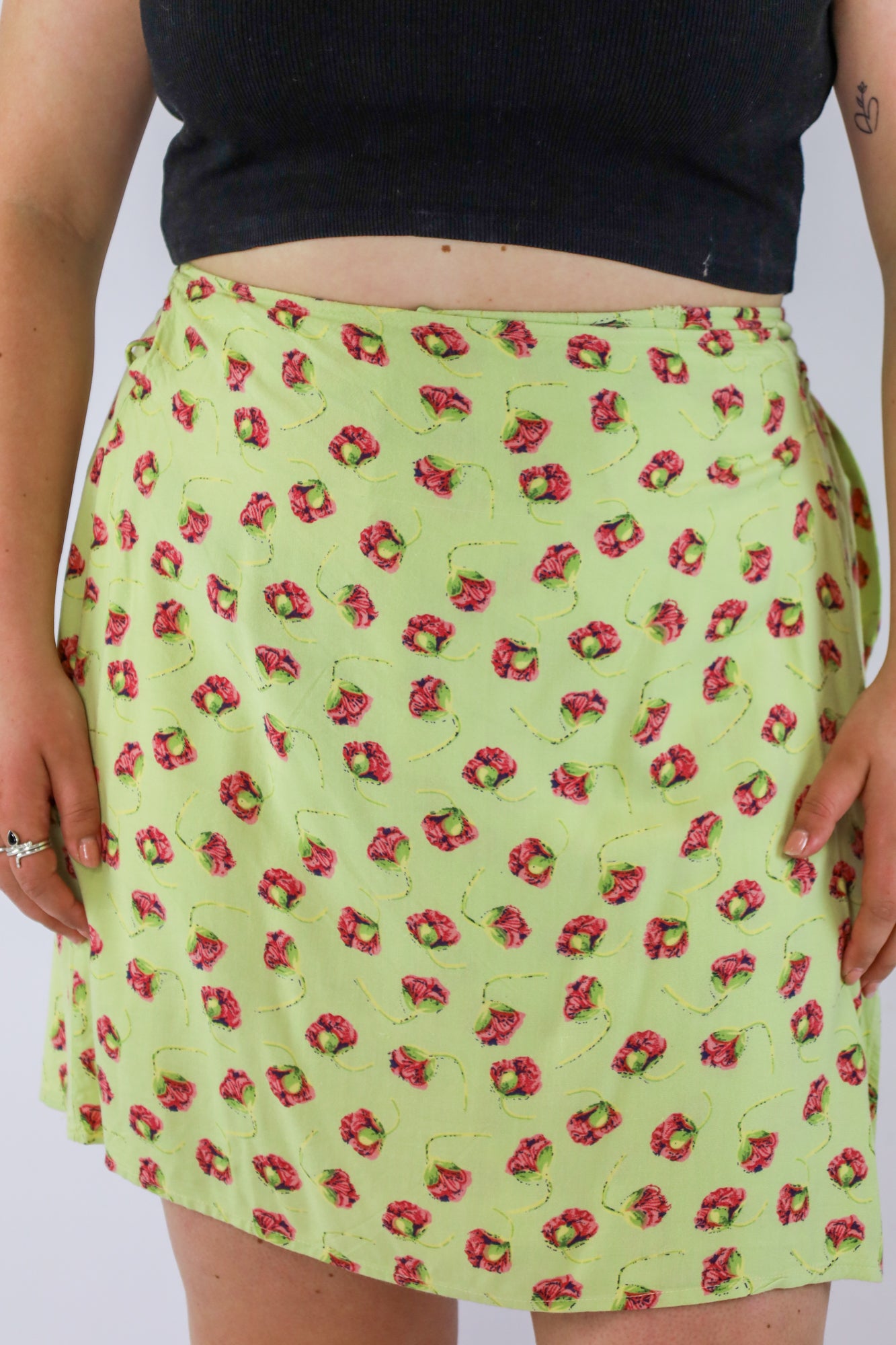 nelly flower wrap skirt - XL