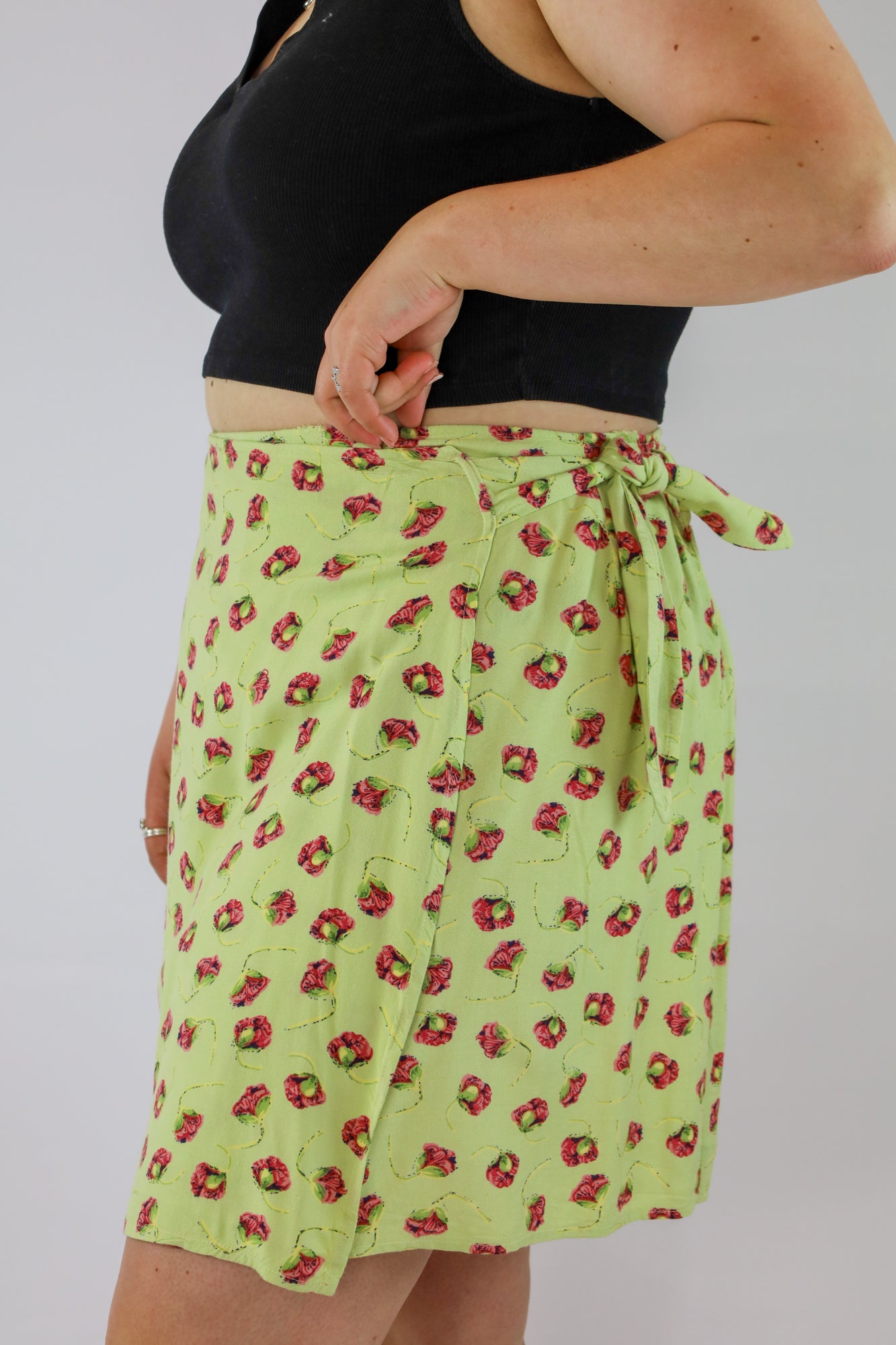 nelly flower wrap skirt - XL