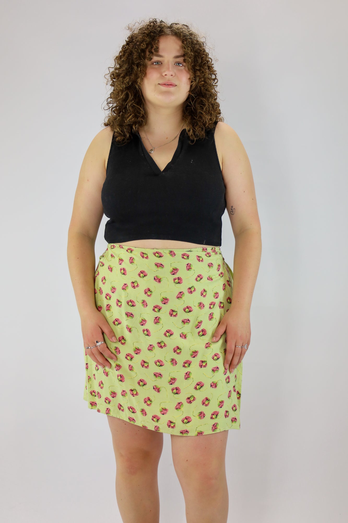 nelly flower wrap skirt - XL