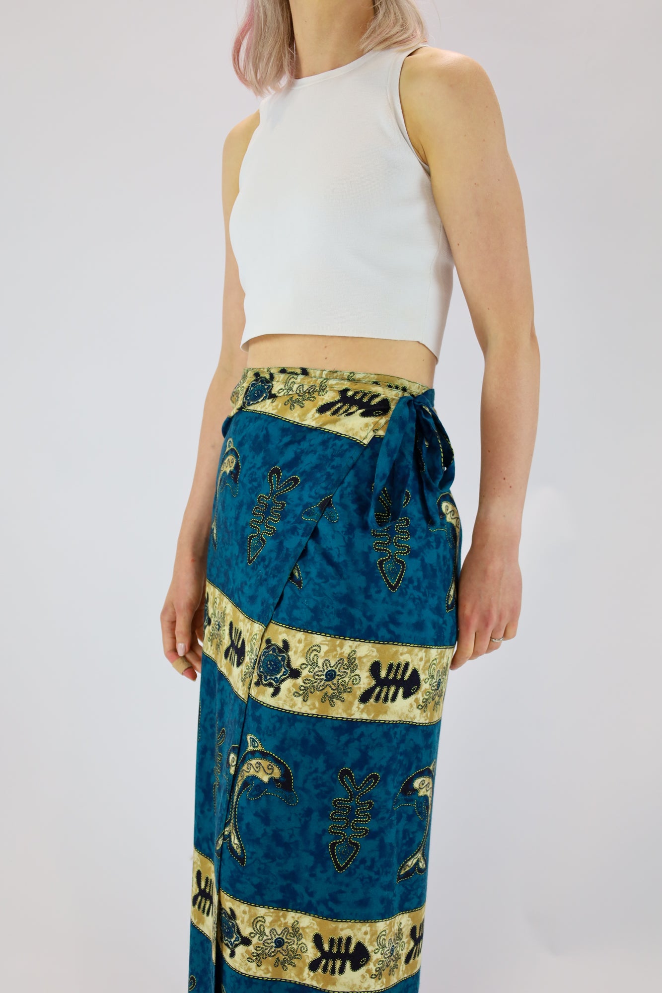 pearl wrap skirt - S-L