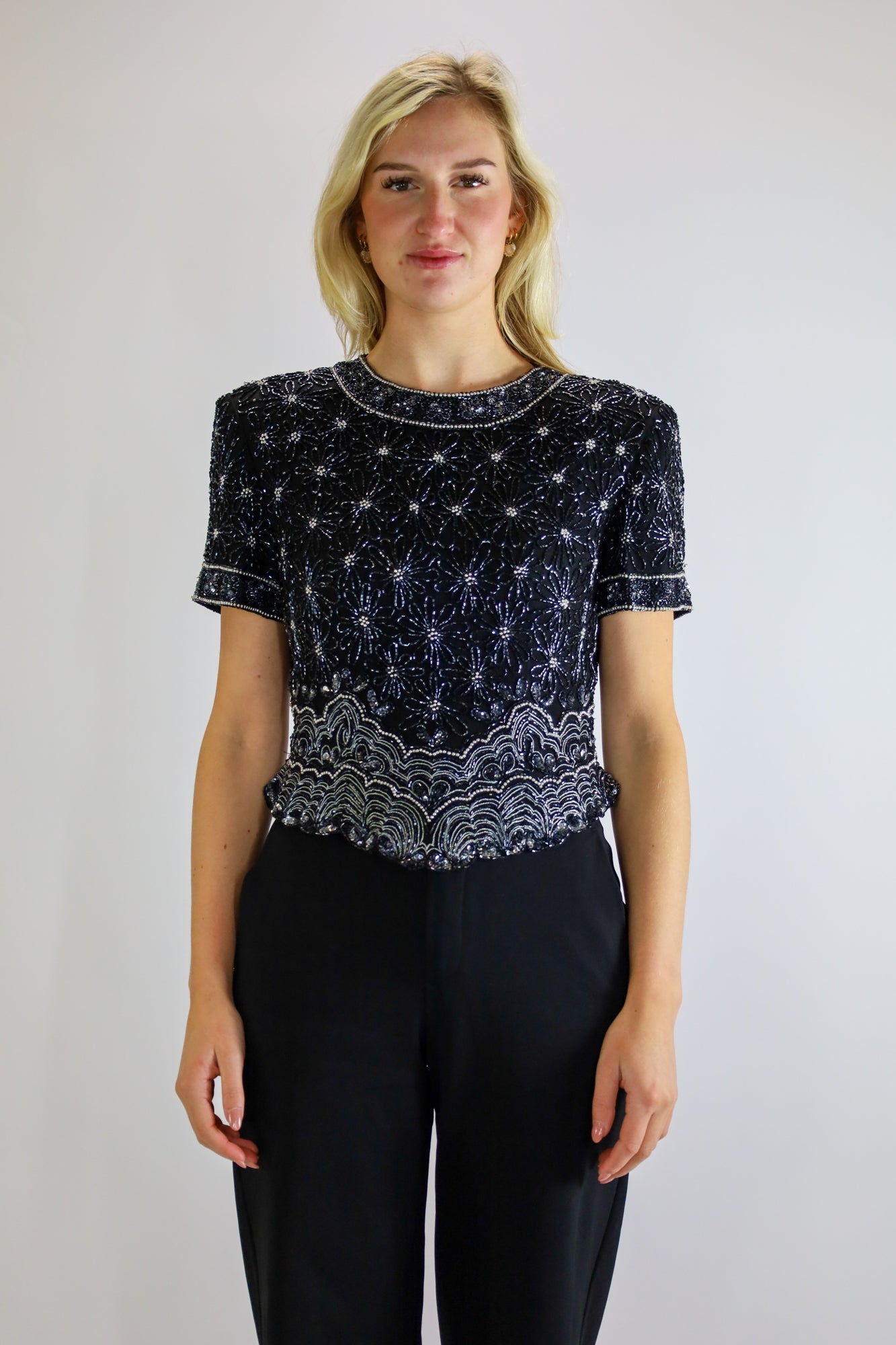 coco beaded top - S