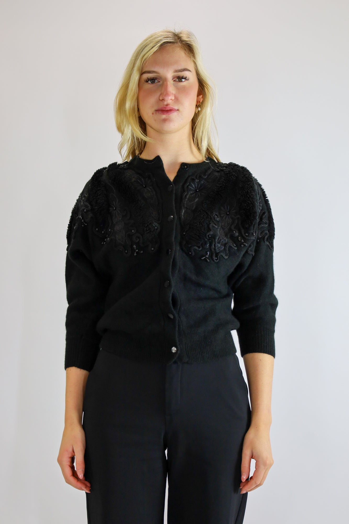 audrey embroidery vest - XS