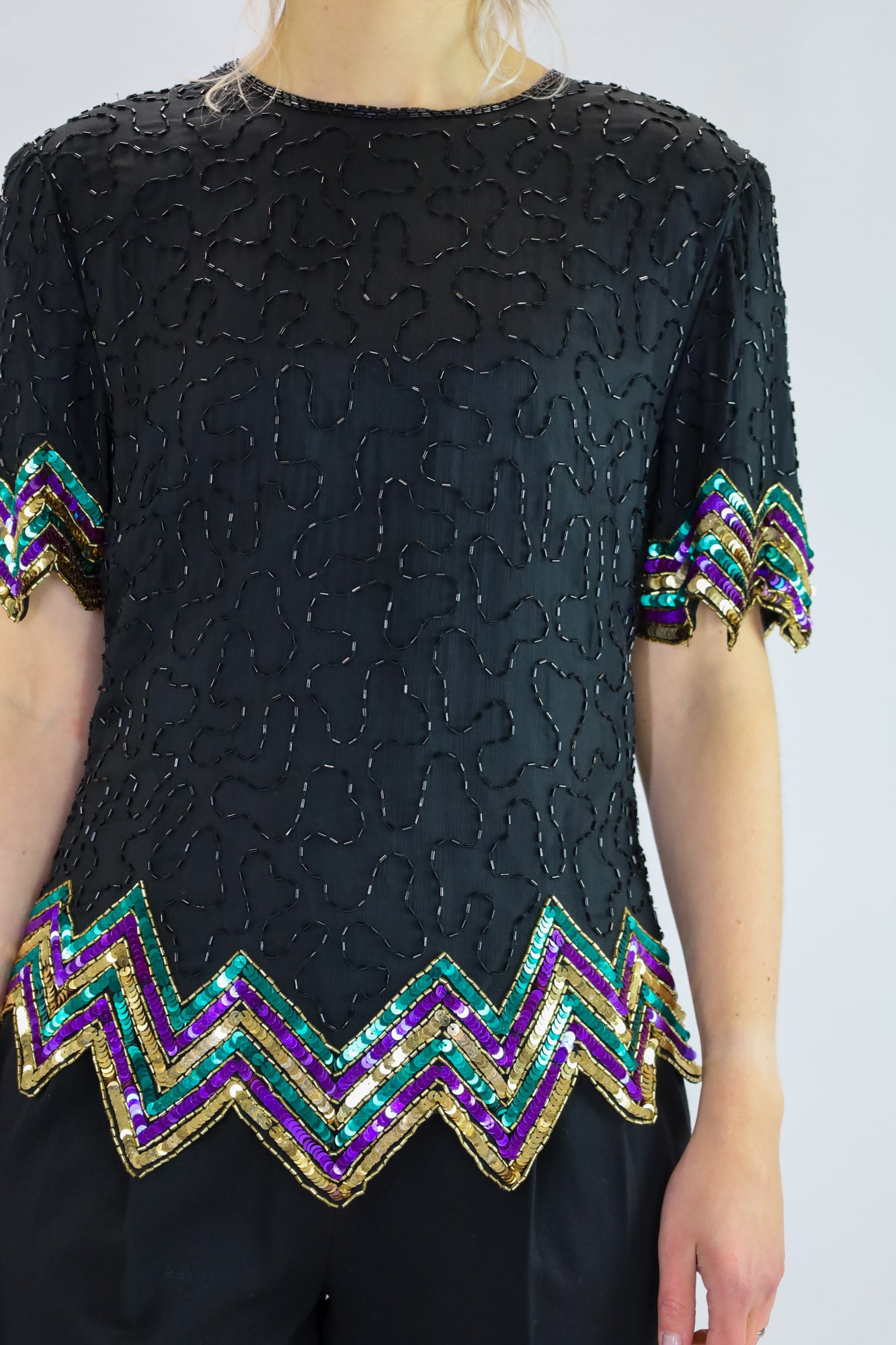 ceylin beaded top - M