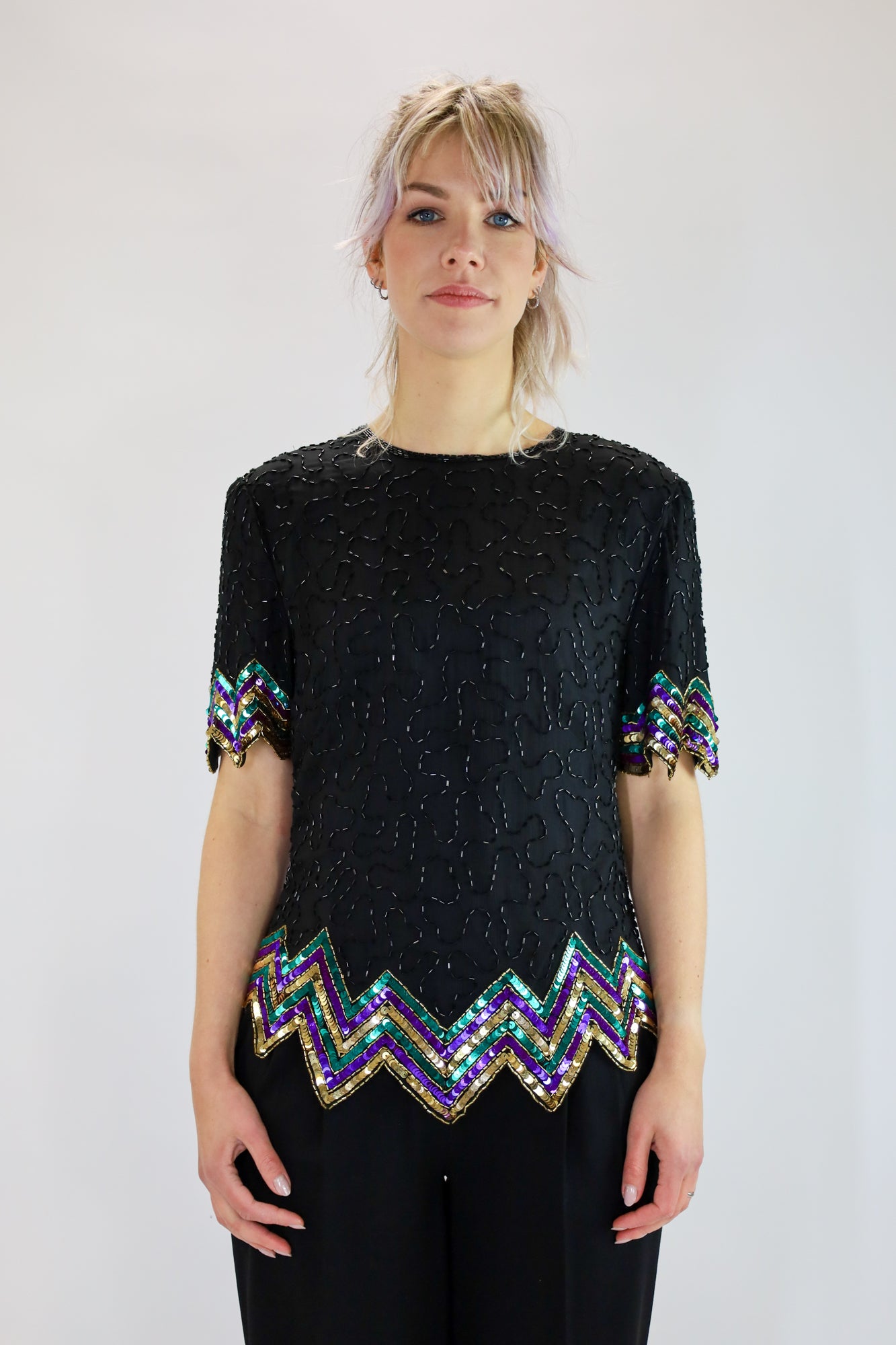 ceylin beaded top - M