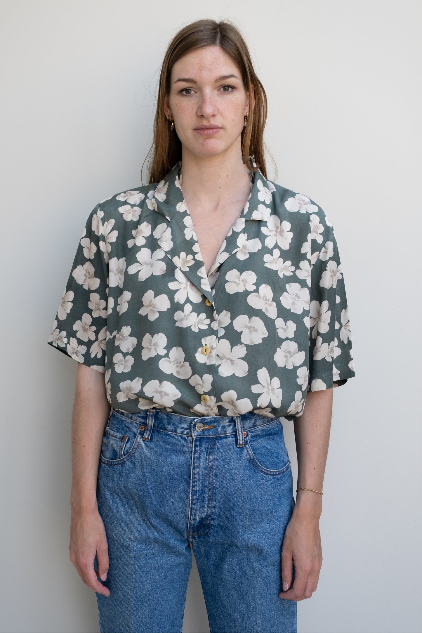 flower blouse - XL