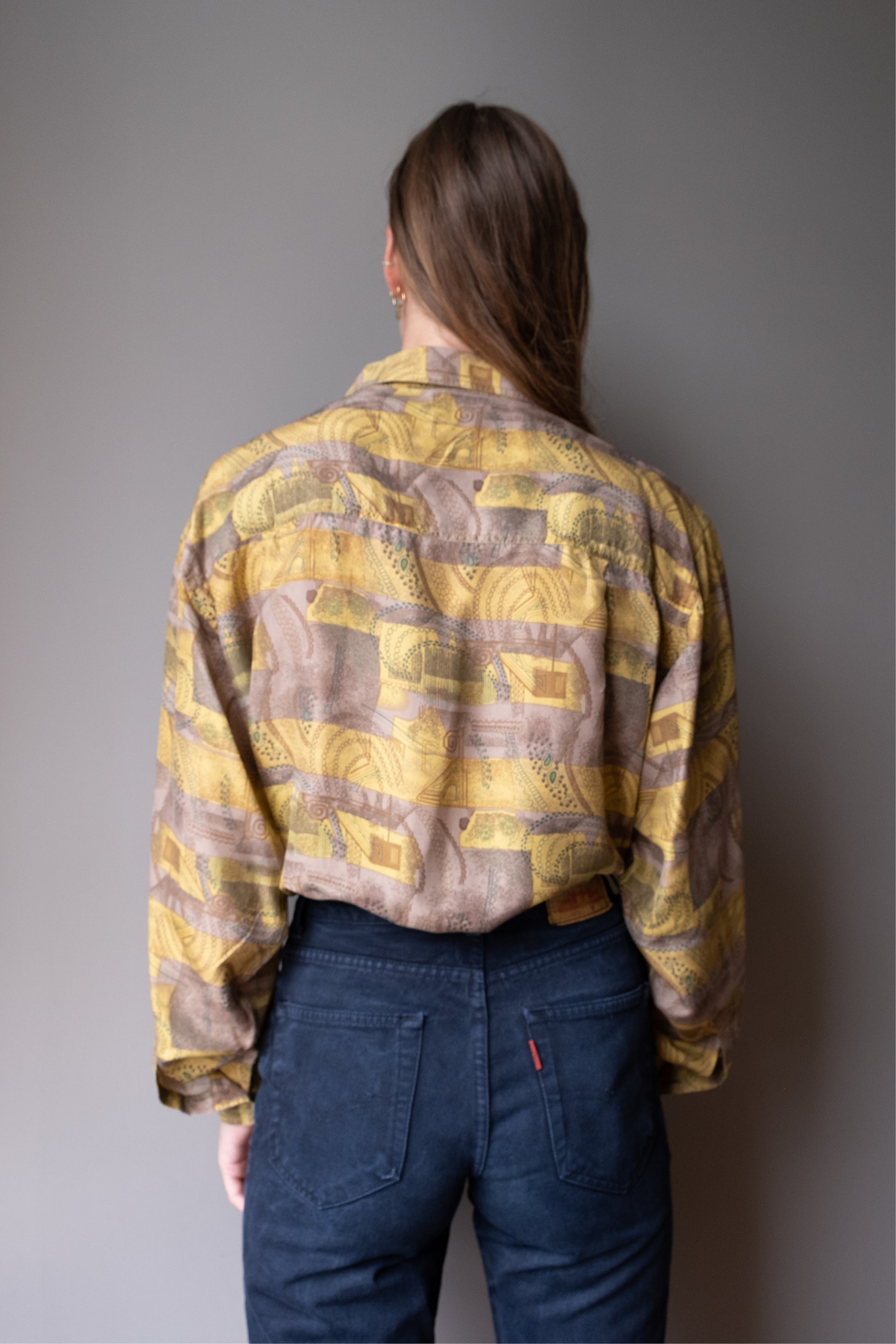 yellow-fantasy-print-silk-blouse