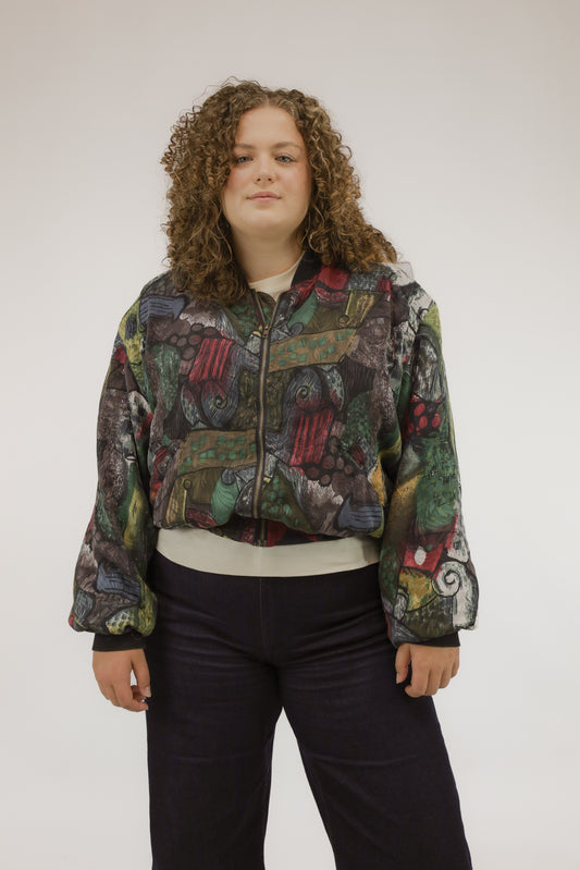 ian silk bomberjack - XL